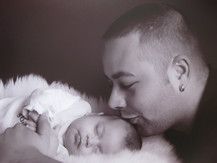 Papa mit Töchterchen Julina