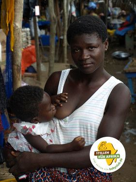 #StillenfürAfrika - damit Stillen in Afrika wieder die Regel wird!<br />
Foto von Nadine Brömmelmeier