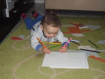 Mein Sonnenschein beim malen 