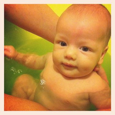 Beim Baden in der Sonne 