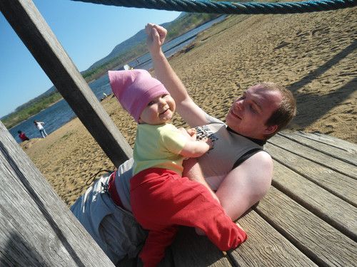 Evelyne hat ihr Papa umgehauen !