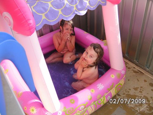 baden auf dem balkon