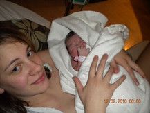 Direkt nach der Geburt