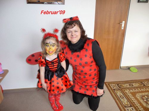 Eine ganze Marienkäferfamilie....