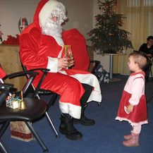 Große Ehrfurcht vor dem Weihnachtsmann