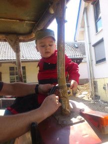 Unterwegs mit dem Traktor