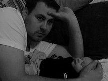 Kuscheln mit Papa