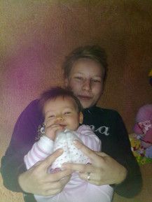 Toben mit Mama .....