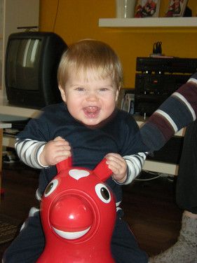 Reiter Matti auf seinem wilden Pferd Rudi