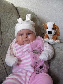 Lucia mit Hasenohren