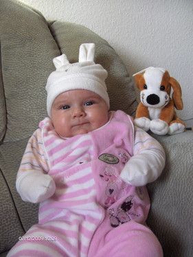 Lucia mit Hasenohren