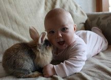 Das erste Osterhäschen mit 4 1/2 Monaten