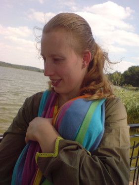 Mit Töchterchen Vania am See