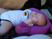 Müde von der Aufregung