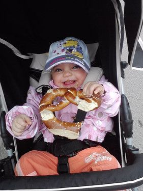 meine erste brezel....