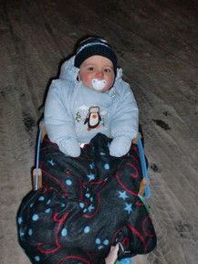 Erste Schlittenfahrt :)