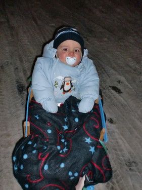 Erste Schlittenfahrt :)