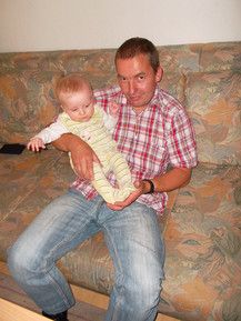 Papa mit Leon