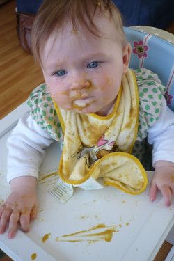 Kartoffel mit Kürbis und Banane zum Nachtisch