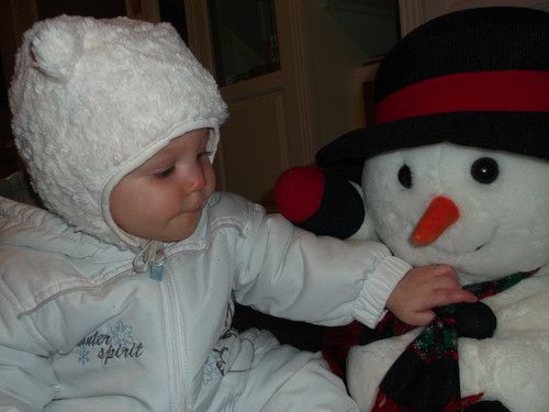 Lia´s erster Schneemann