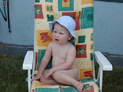 Jule nach dem Sonnenbad...