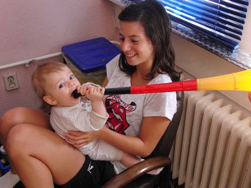 Meine kleine im WM Fieber kurz vorm Deutschlandspiel ... 