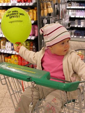 Beim Einkaufen bin ich immer dabei