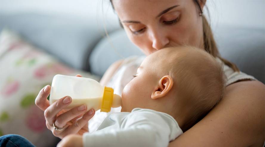 Ziegenmilch Babynahrung