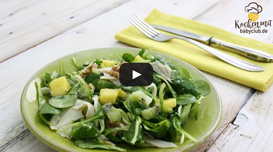 Rezeptvideo fruchtiger Feldsalat